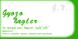 gyozo nagler business card